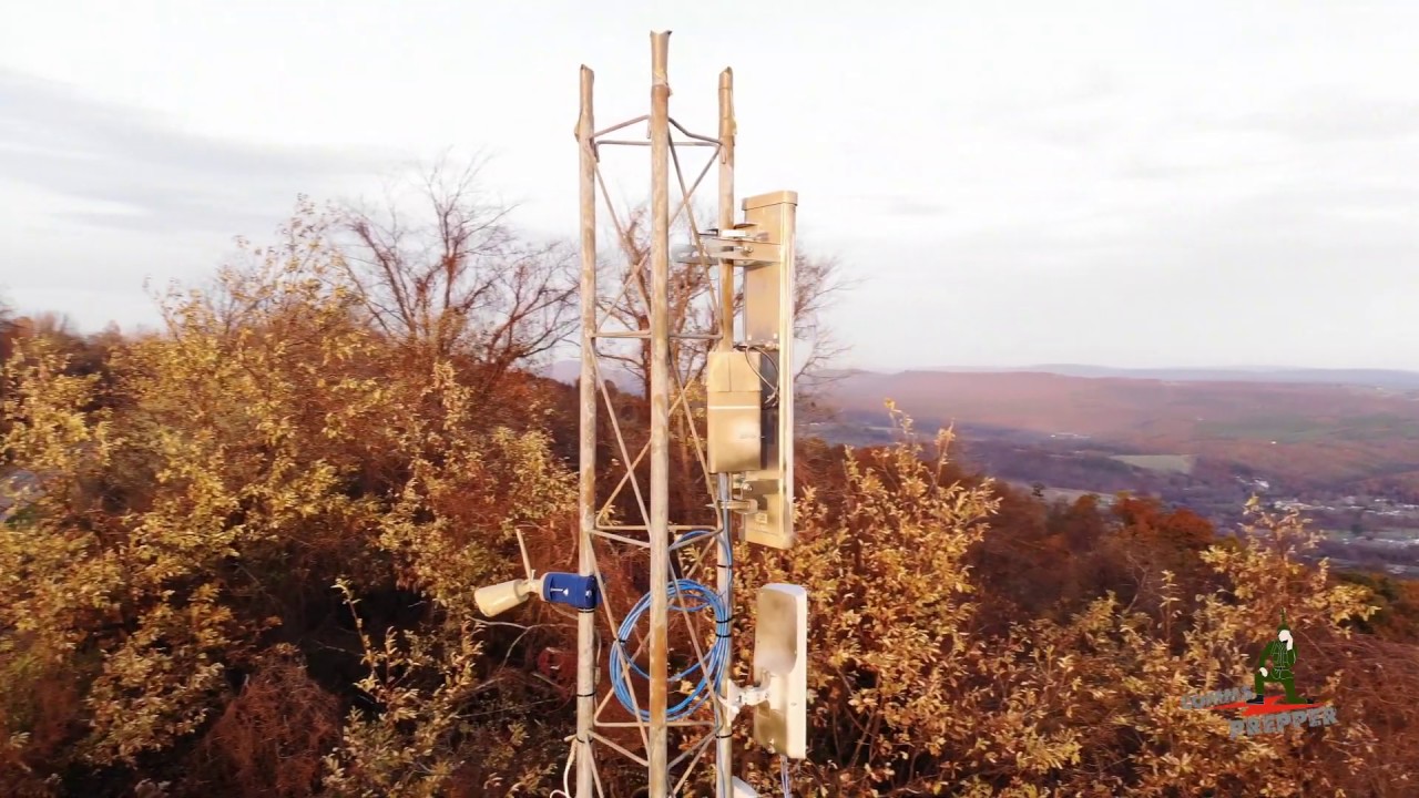 Amateur Radio Tower with AREDN Nodes