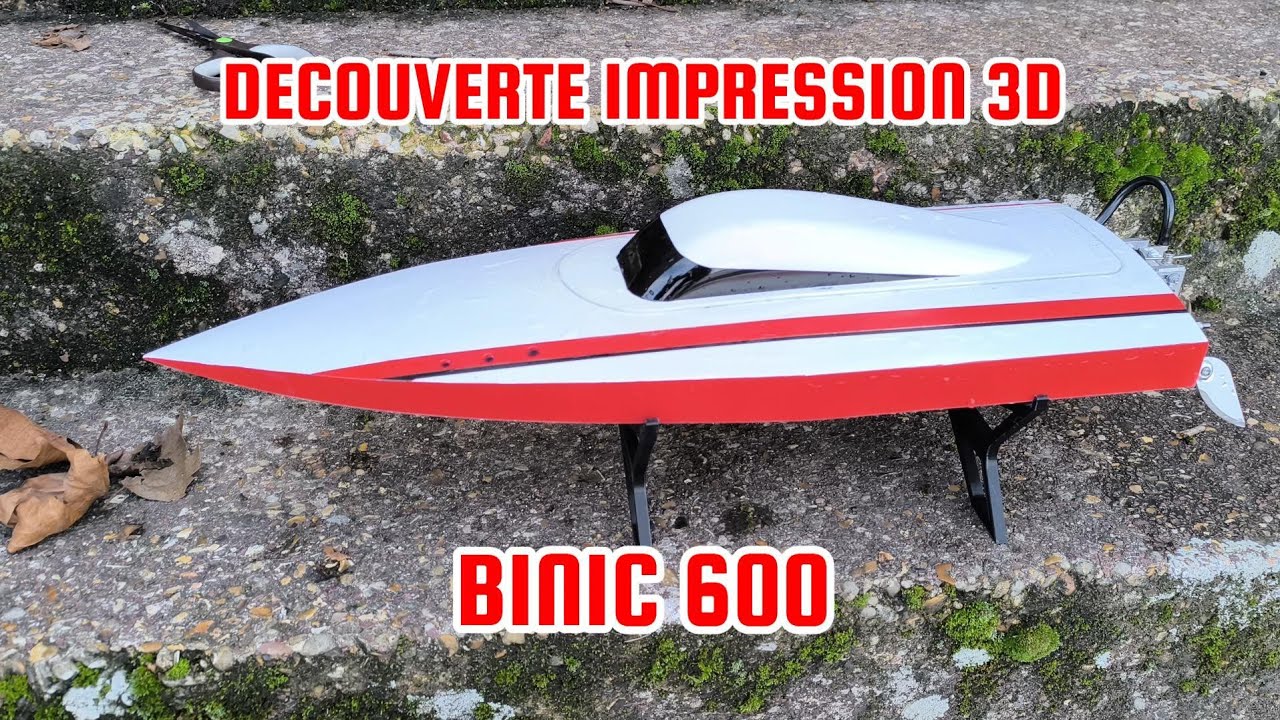 BATEAU RC IMPRESSION 3D BINIC 600