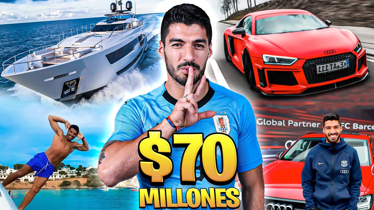Así es la vida Lujosa de Luis Súarez  | Coches, Mansiones, Yates, Relojes, Fortuna...