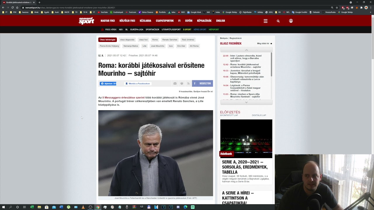 Apr&oacute; focih&iacute;rek - Mourinho, &Uacute;jpest, Szuperliga, Gul&aacute;csi - 2021.05.08.