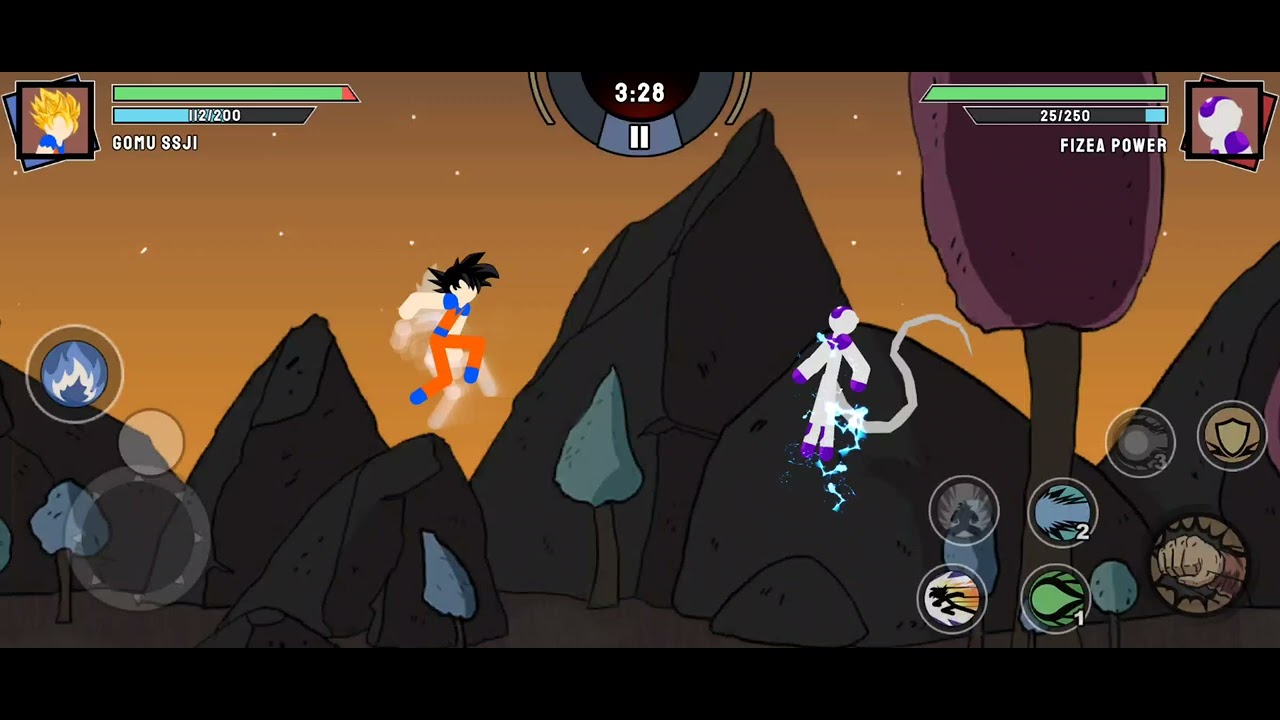 Gaming video goku fight