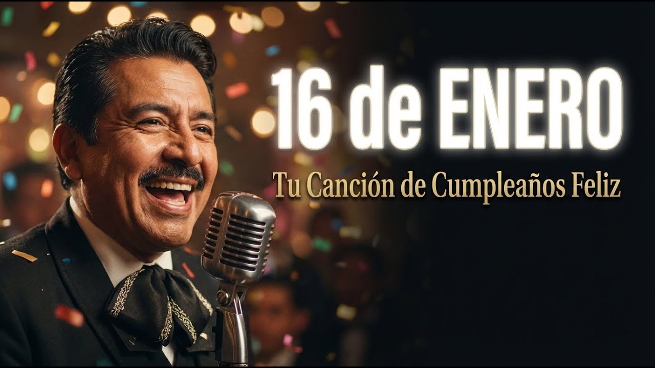 ¿Celebras a alguien especial este 16 de enero? ¡Dedícale su Cumpleaños Feliz al estilo mariachi! 🥳