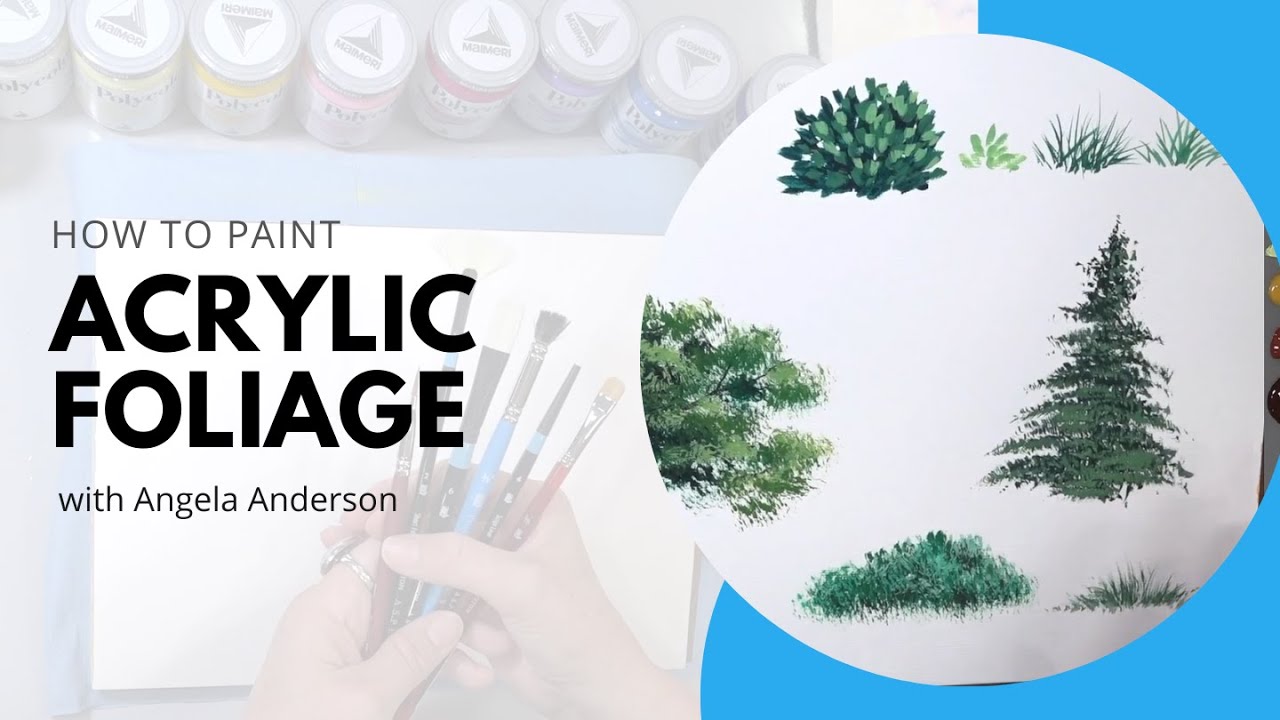 Learn to Paint 5 Different Easy Foliage in Acrylic