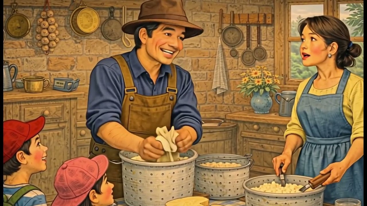 Little Farm, Big Dreams 🌾 | A Peaceful Ghibli-Style Family Short. #GhibliStyle#FarmDream