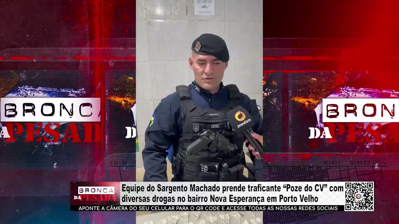 Equipe do sargento Machado prende “Poze do CV” com drogas no bairro Nova Esperança em Porto Velho