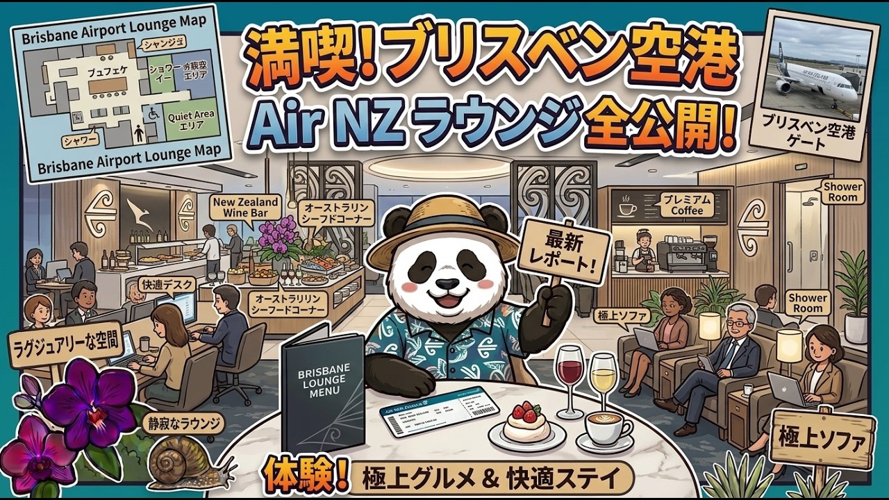 ブリスベン旅 ep.2 ブリスベンで英語学校留学　ブリスベンの空気と帰りのニュージーランド航空ラウンジを満喫