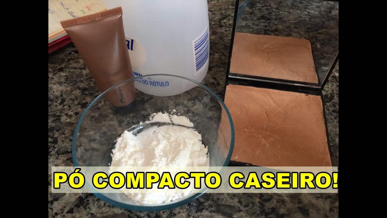 DIY - COMO FAZER EM CASA PÓ COMPACTO EM CASA/ACABAMENTO AVELUDADO PERFEITO POR MARA CAPRIO