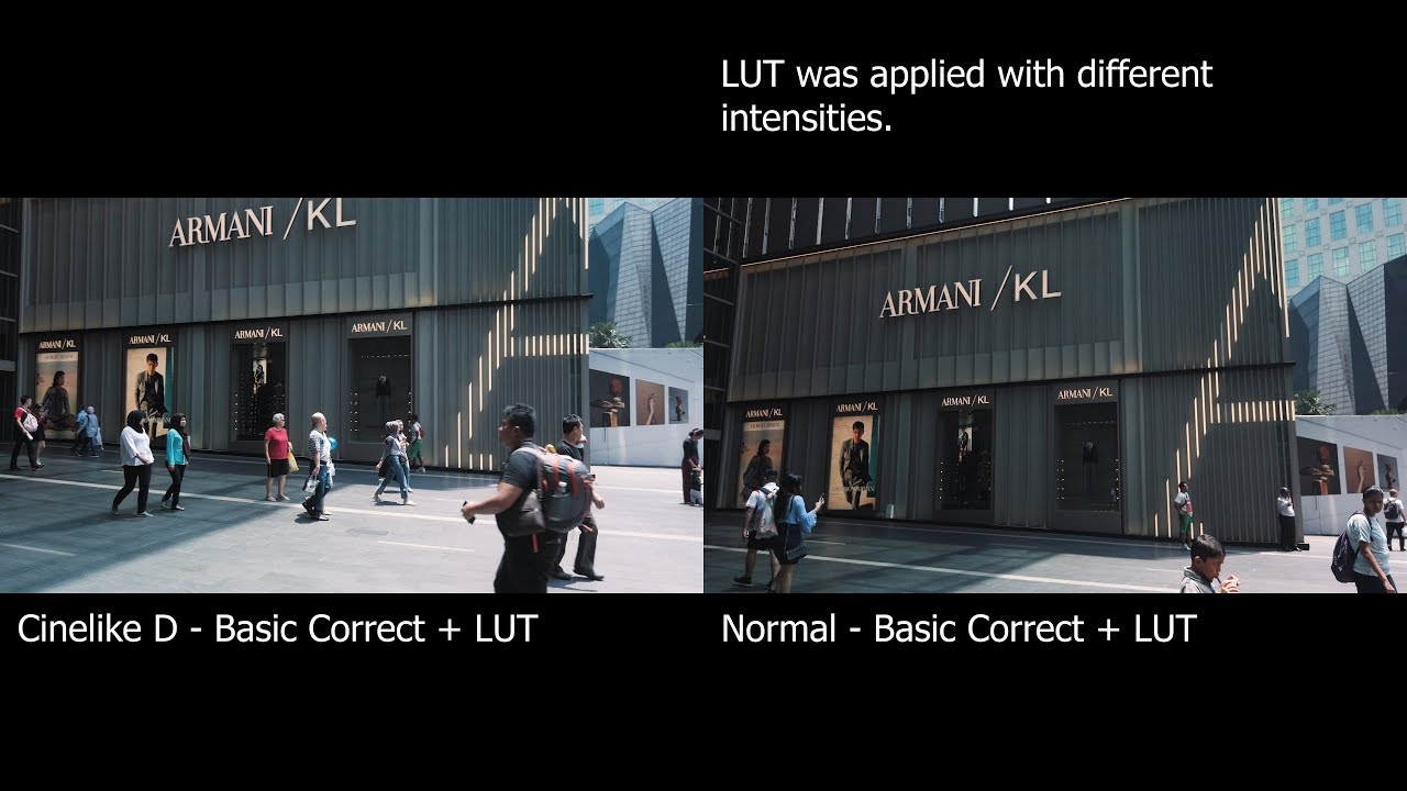 DJI Osmo Pocket - Cinelike D vs Normal comparison