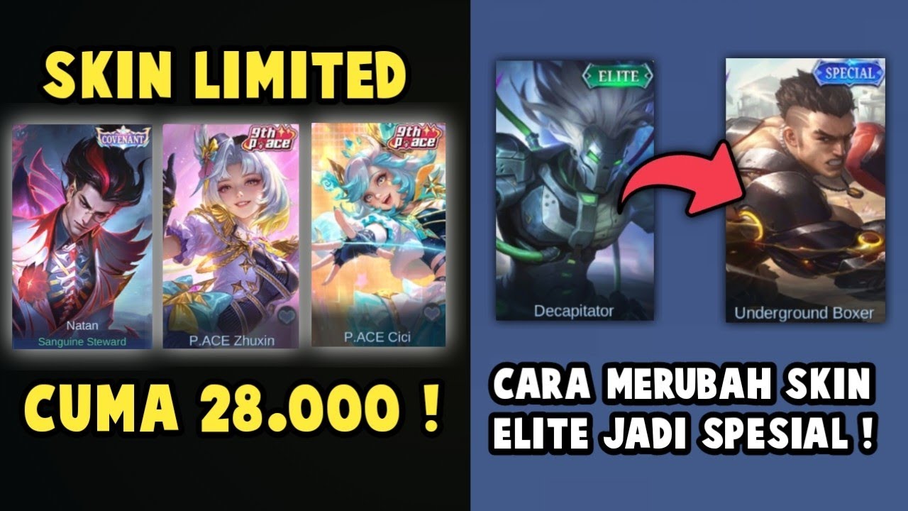 CUMA 28 RIBU DI JAMIN DAPET SKIN LIMITED NATHAN COVENANT & CARA MERUBAH SKIN ELITE JADI SPESIAL !!