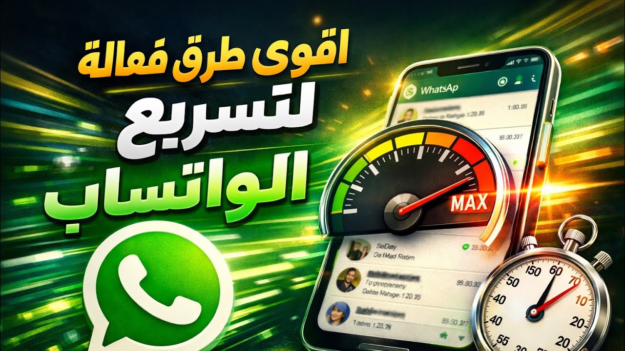  طرق فعّالة لتسريع الواتساب وحل مشكلة البطء نهائيًا 😱 سر تسريع الواتساب على أي موبايل 