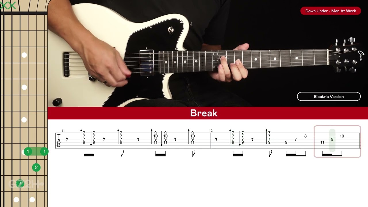 Down Under Guitar Cover Men At Work 🎸|Tabs + Chords|