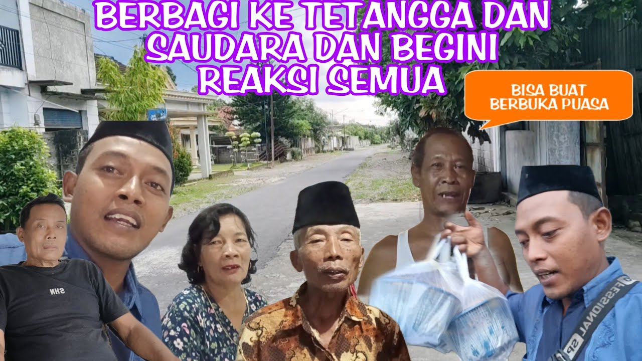 BERBAGI KE TETANGGA DAN KE SAUDARA SEMUA DAN BEGINI REAKSI SEMUA