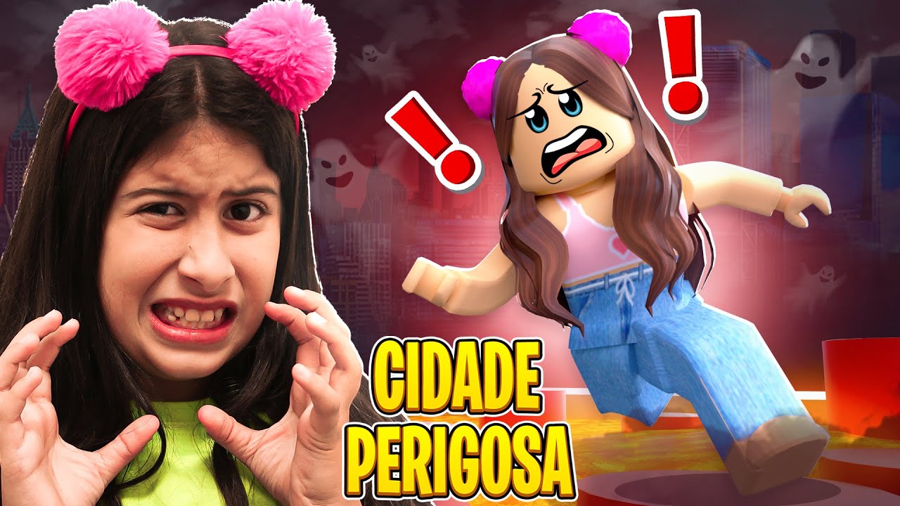 Escapamos da cidade mais perigosa do ROBLOX - Escape Fear City [SCARY OBBY]