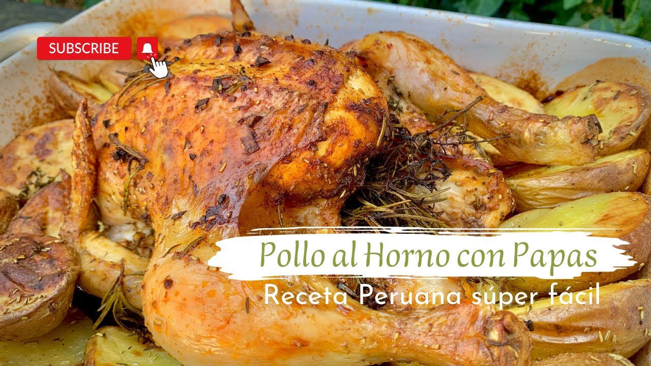 Pollo al  Horno con Papas Jugoso y Casero | secreto revelado | Receta Peruana muy fácil