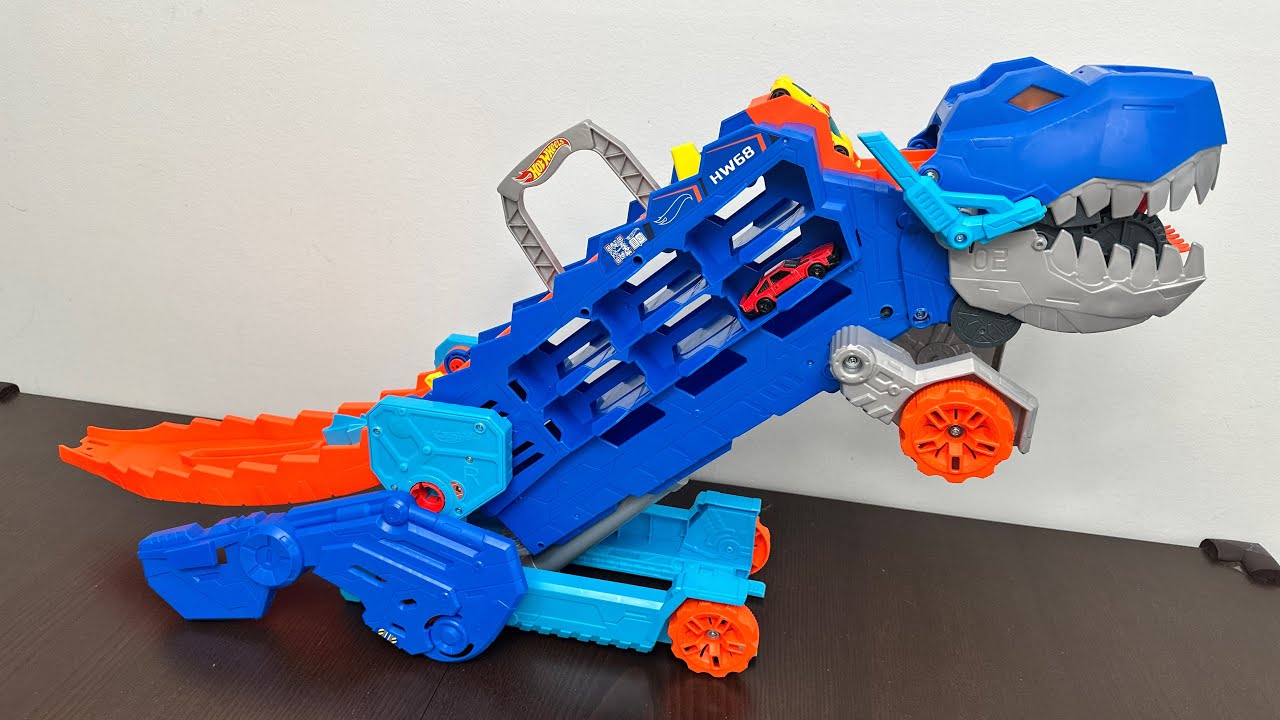 Hot wheels Ultimate T-Rex Transporter Toys Unboxing 