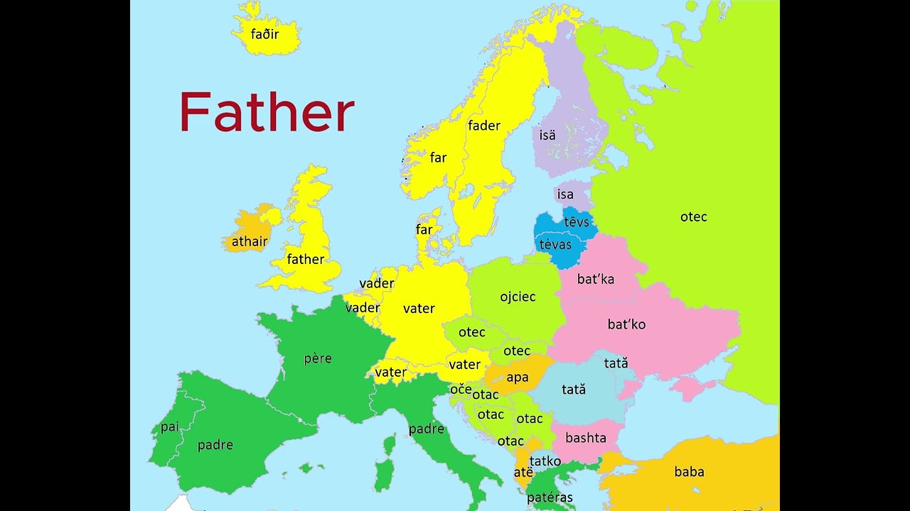 How Europeans Say Family Members (Map Visualization)