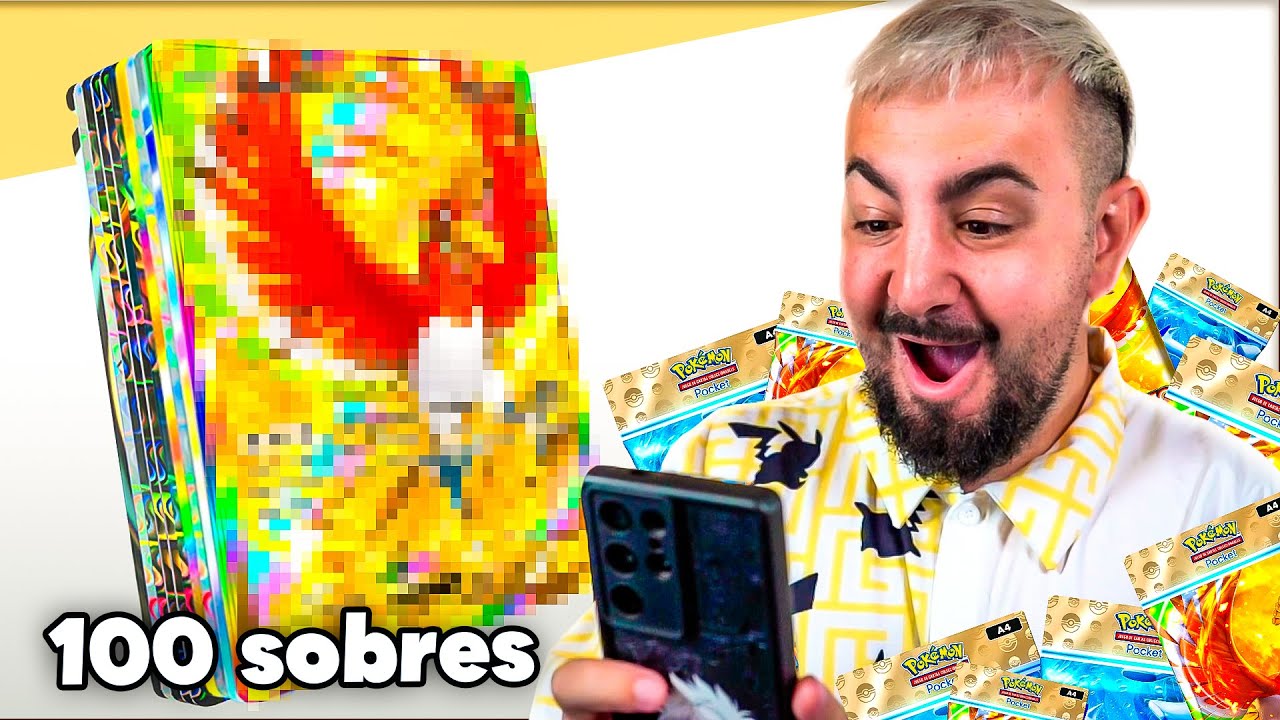 COMPRÉ 100 SOBRES de la NUEVA EXPANSION de JOHTO de POKÉMON TCG POCKET...