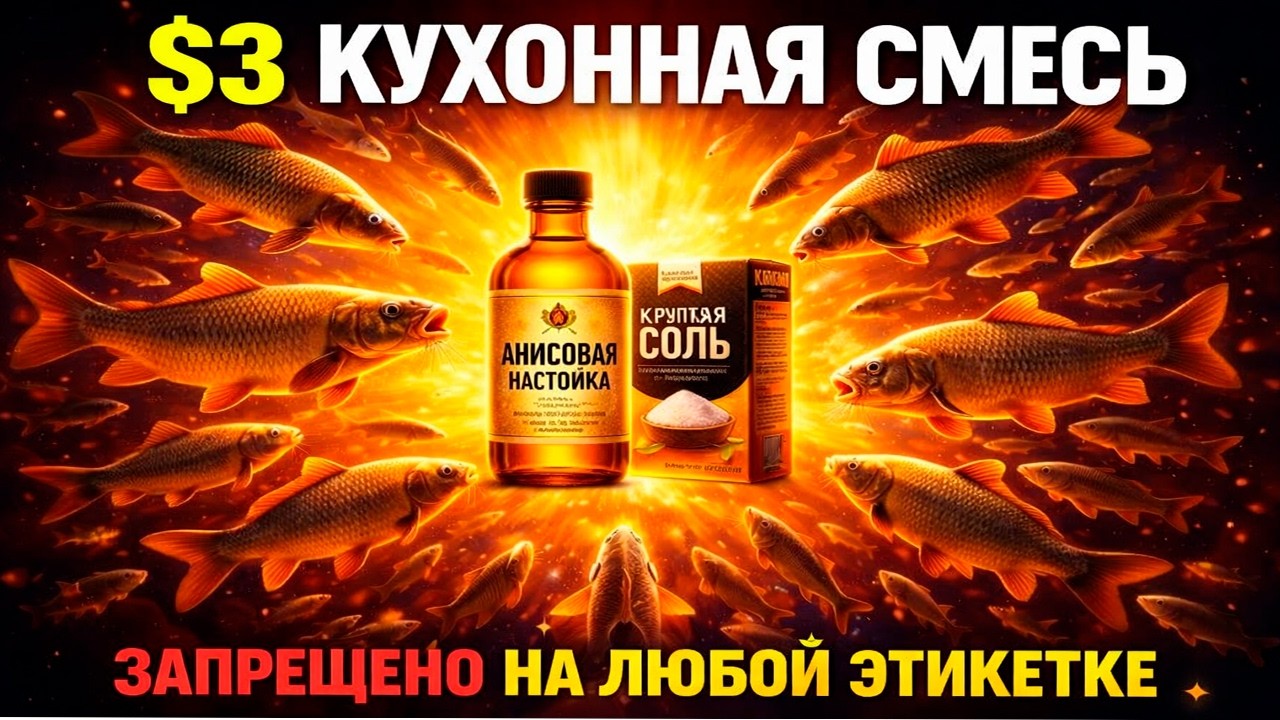 Эта смесь за 3 доллара вызывает 91% пищевой активности у рыбы. Почему индустрия это скрывала?