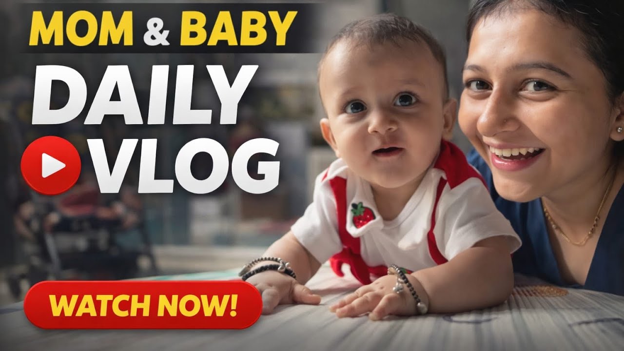 Aaj shree ne hume shock kar diya😱 |First crawl 😍 #Real Mom Life Vlog  #momlife #familyvlog #momlife 