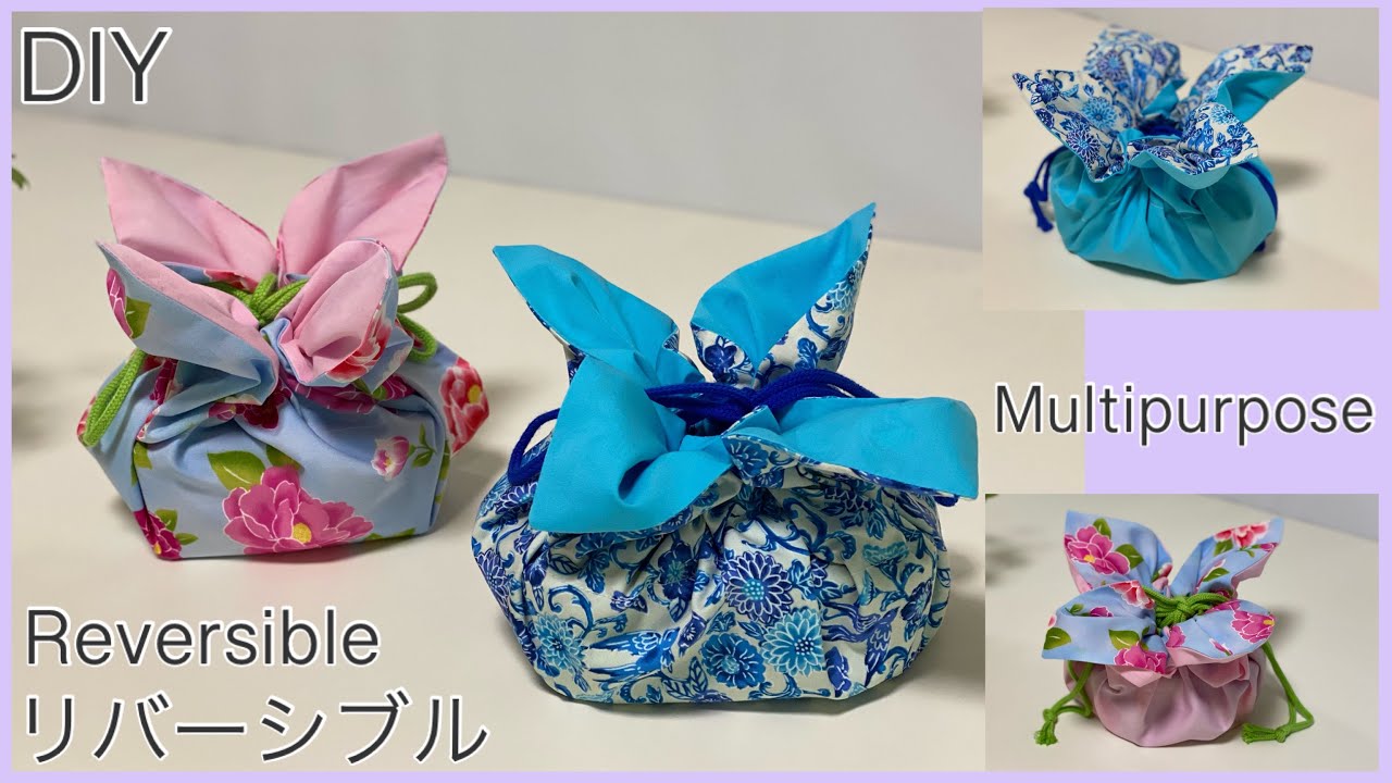 巾着風ランチマット作り方, Multipurpose Drawstring Style Place Mat , Easy sewing tutorials, Diy