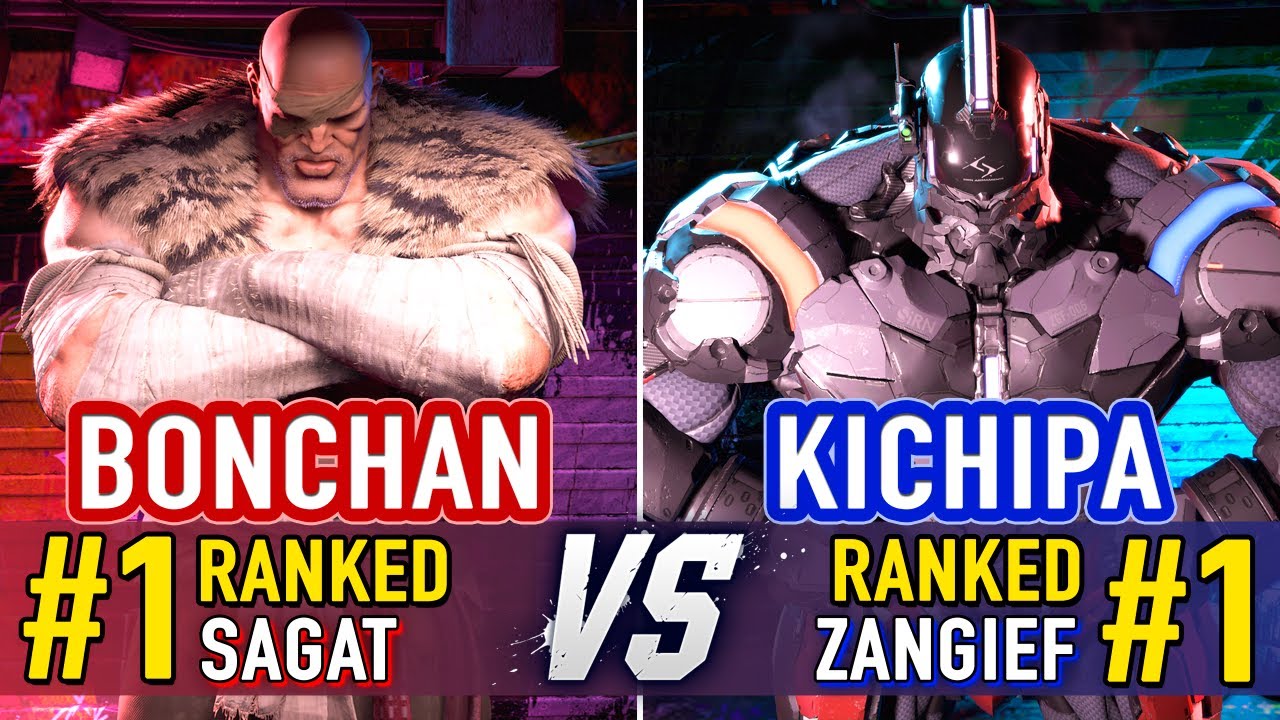 SF6 🤜 Bonchan (#1 Ranked Sagat) vs Kichipa (#1 Ranked Zangief) 🤛 SF6 High Level Gameplay