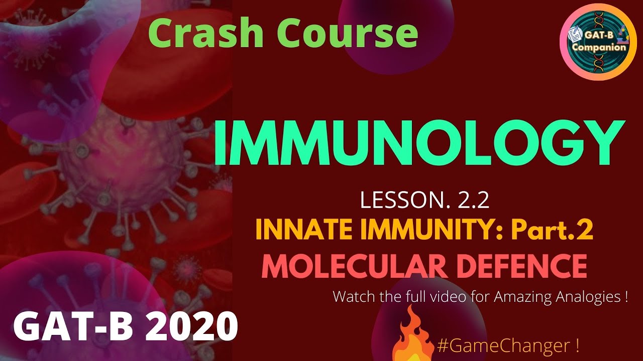 GAT-B 2020 | Crash Course | Immunology |Lesson 2.3 (Hindi)