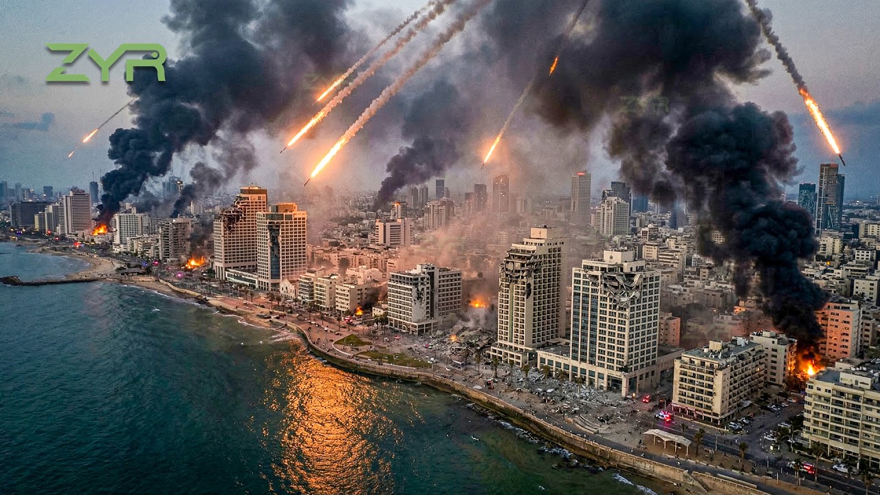 TEL AVIV DI BAWAH SERANGAN! Rudal Iran Hantam Israel — Beginilah Kondisi Kota Setelah Ledakan
