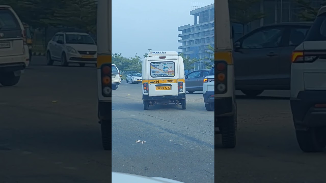 Mini School Van Jumping Red Light With Kids On Board 😡😡😡