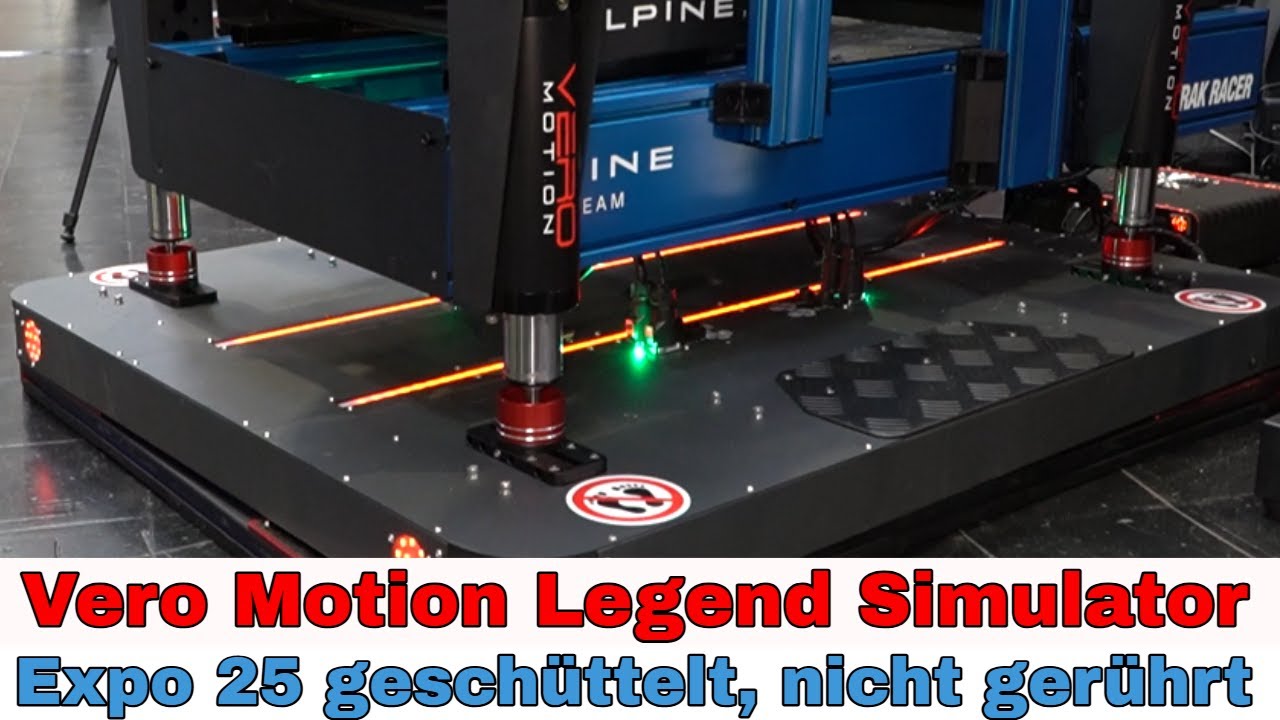 Vero Motion Testrunden im EXTREMEN Simulator auf der Simracingexpo 2025 - geschüttelt, nicht gerührt