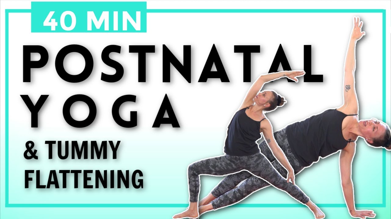 40 min - Postnatal Yoga For Strength & Flexibility With Diastasis Recti Exercises Postpartum