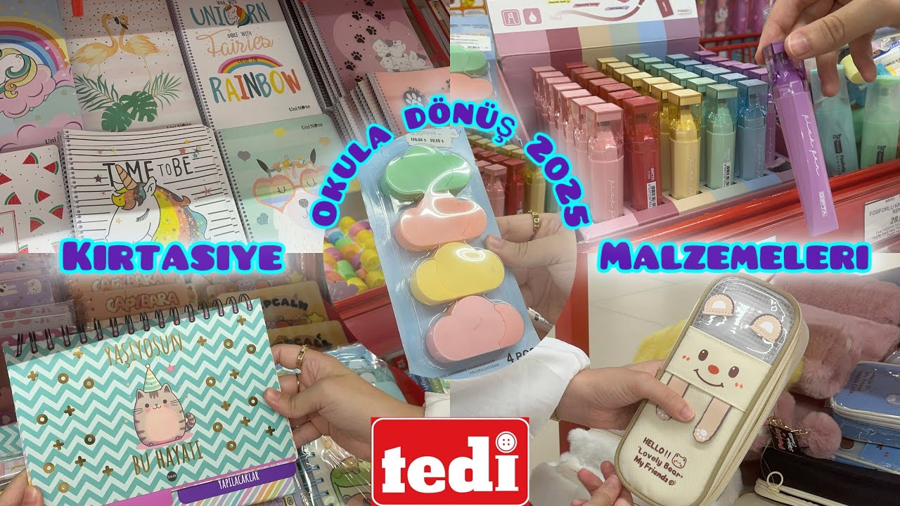 TEDİ KIRTASİYE ÜRÜNLERİ 2025📚🖊️OKULA DÖNÜŞ ALIŞVERİŞİ