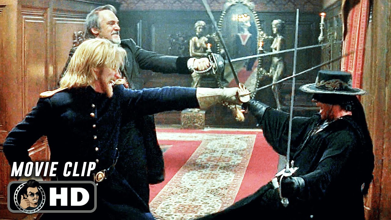 2 Vs 1 Sword Fight Scene | THE MASK OF ZORRO (1998) Movie CLIP HD