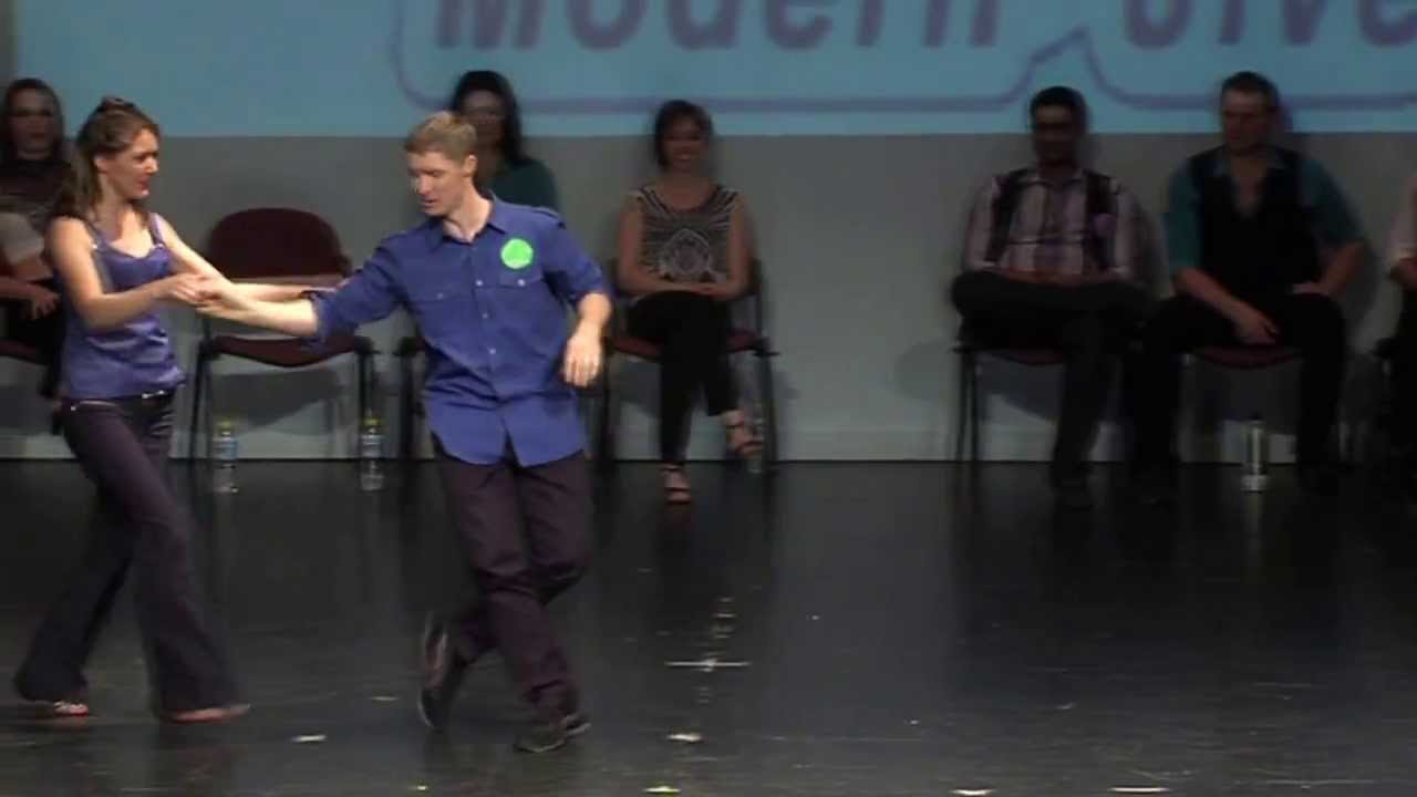 LeStep Brisbane 2012 Modern Jive Championship Finalists -  Justin & Kate Ceroc Perth