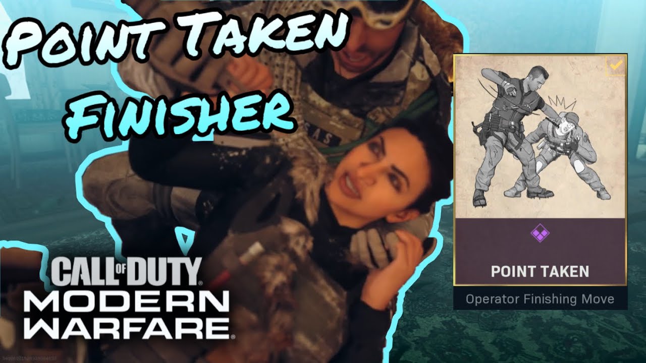 Point Taken Finishing Move (SOAP OPERATOR BUNDLE) | Call of Duty Modern Warfare