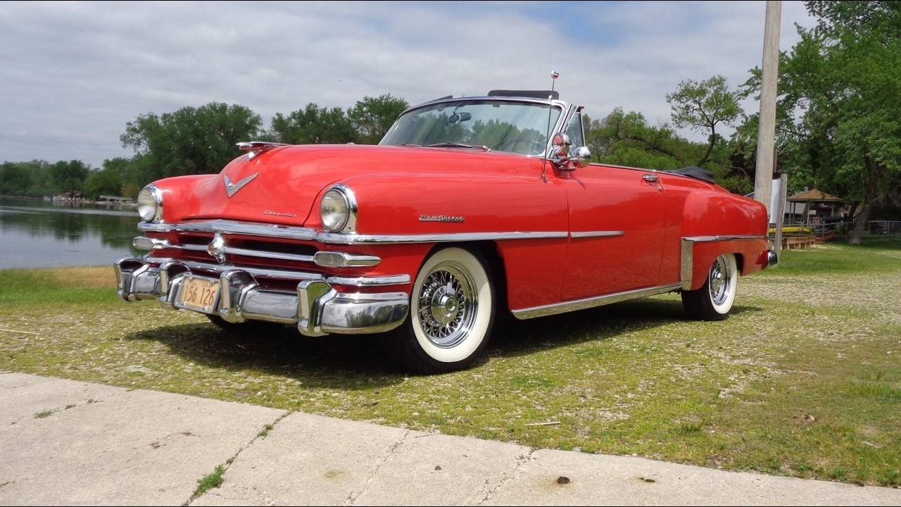 1953 Chrysler New Yorker Deluxe Convertible in Red & Ride on My Car Story with Lou Costabile