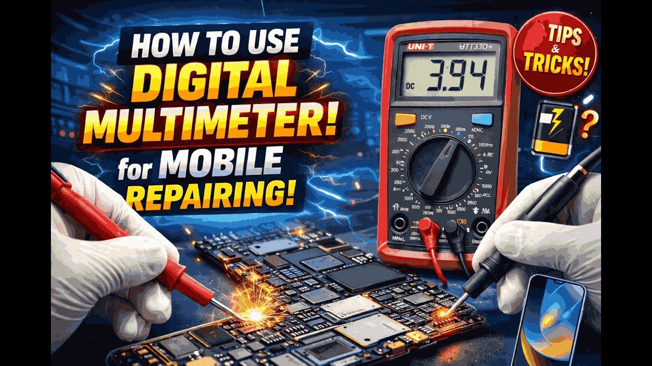 Digital Multimeter Full Guide for Mobile Repairing | How to Use Multimeter in Mobile Repair