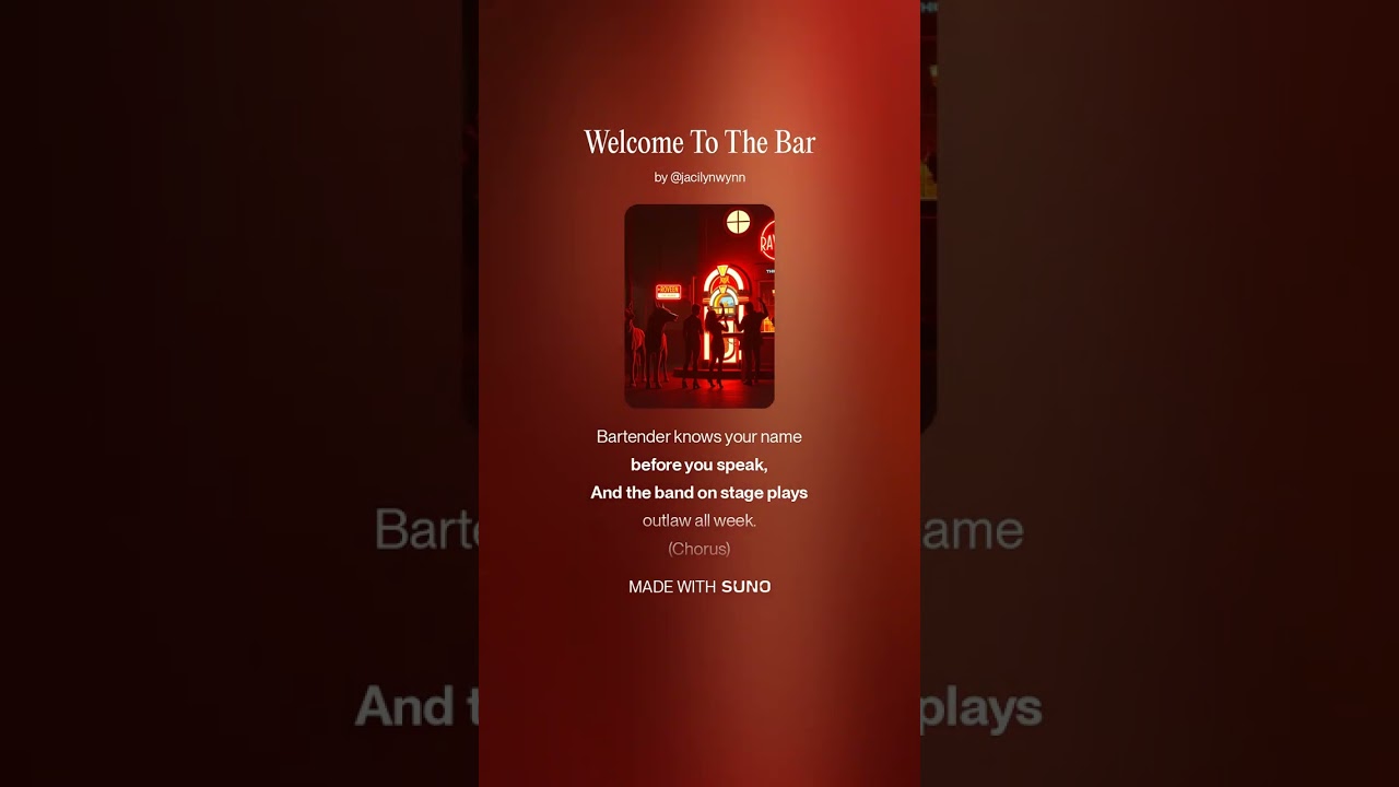 Welcome To The Bar