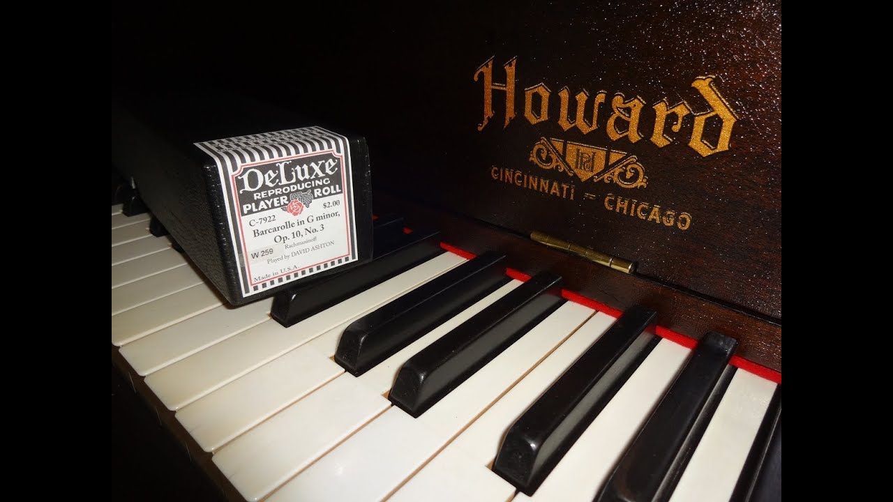 Barcarolle by Rachmaninoff on Welte Piano Roll