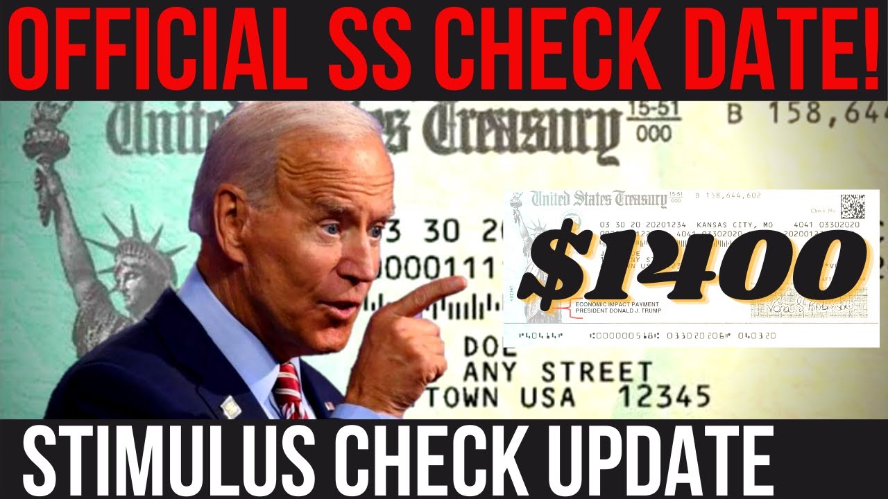 GREAT NEWS! SSI SSDI OFFICIAL PAYMENT DATE! 4th Stimulus Check + $1400 Stimulus Check Update