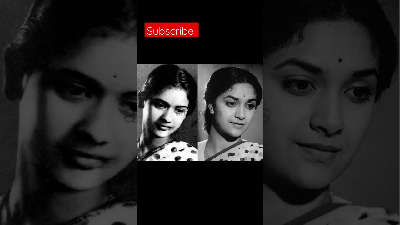 Legendary actress Mahanati Savitri garu and Keerthy Suresh #savitri #mahanatisavitri #keerthysuresh