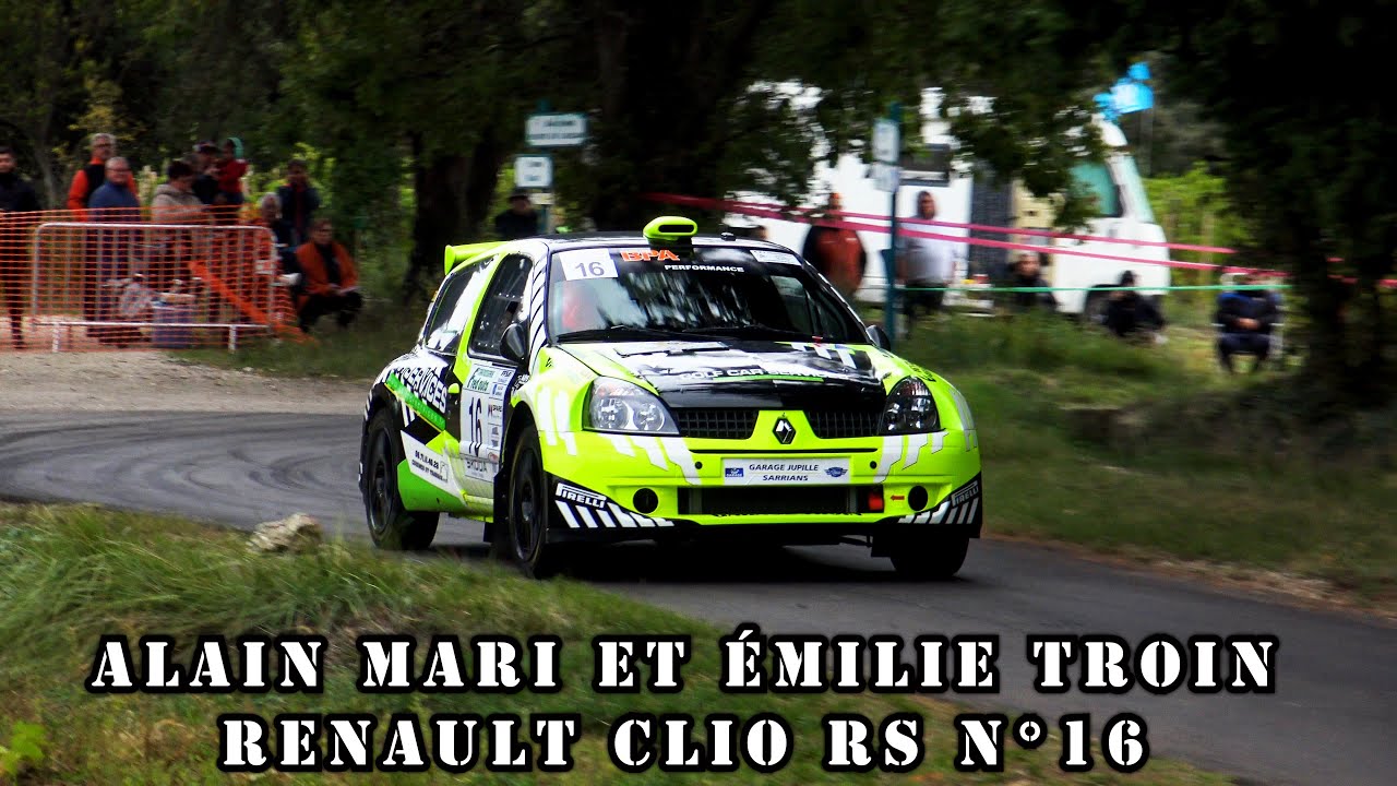 Rallye de Sarrians 2023 - Renault Clio RS N°16 - Alain MARI et Émilie TROIN
