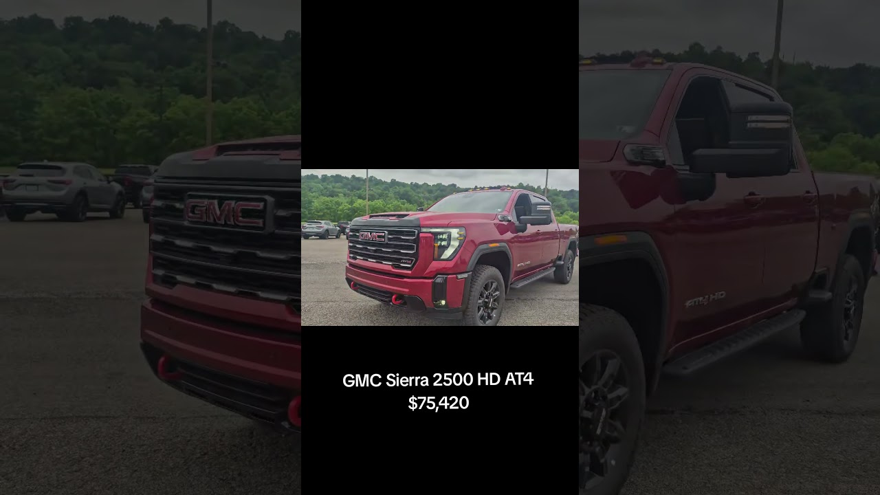 Beautiful 2025 GMC Sierra 2500 AT4 HD in Volcanic Red Tint Coat. Available Today