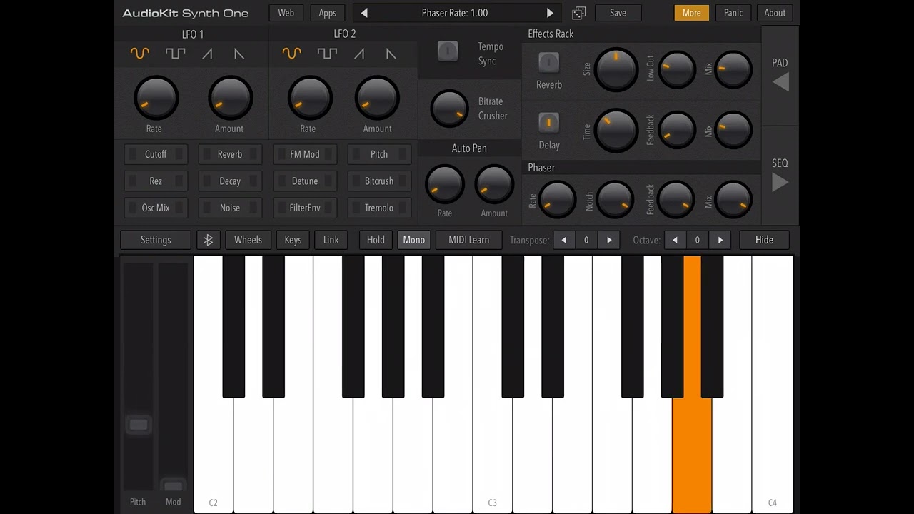 Modulator 3012 alternate wail mc controller synth one