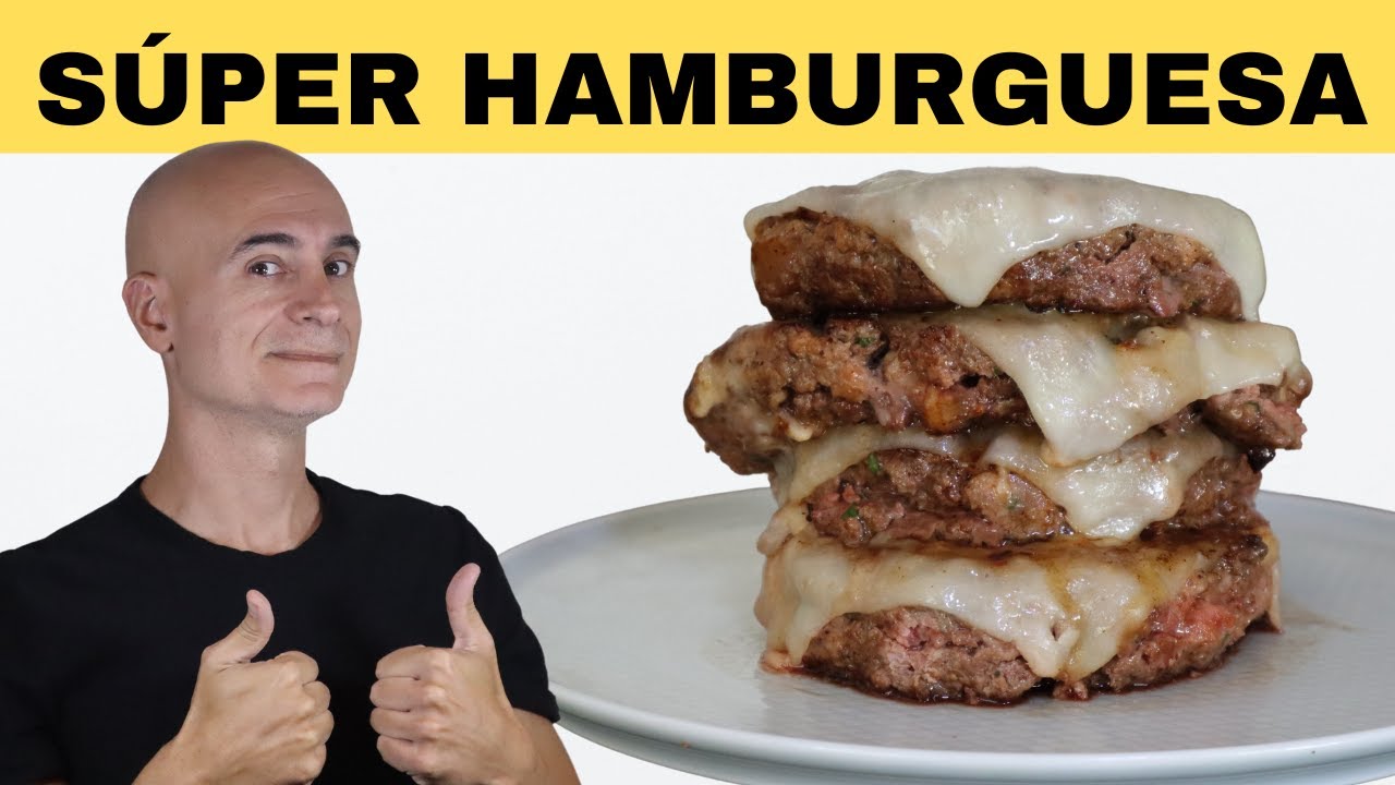 La Súper HAMBURGUESA KETO | Dieta Cetogénica (máximo Vitaminas)