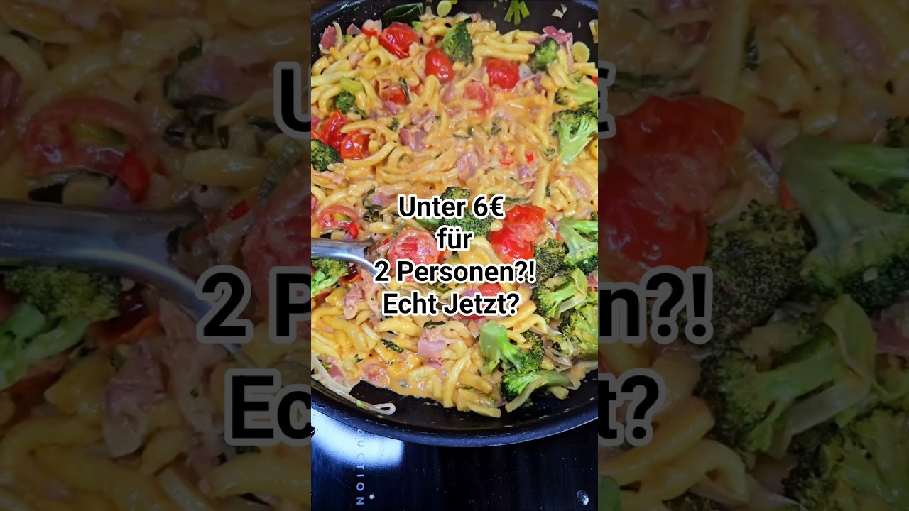 Unter 6&euro; f&uuml;r 2 Personen?! Echt Jetzt? #shortsfood #g&uuml;nstigkochen #leckerkochen #rezept #deutschland