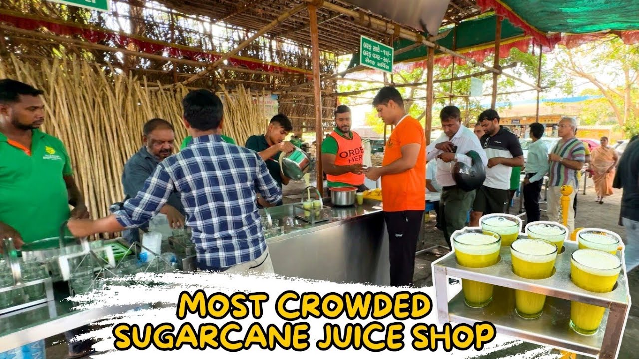 Most Crowded & Oldest Sugarcane Juice Shop of Navsari | Jai Jalaram Sugarcane Juice