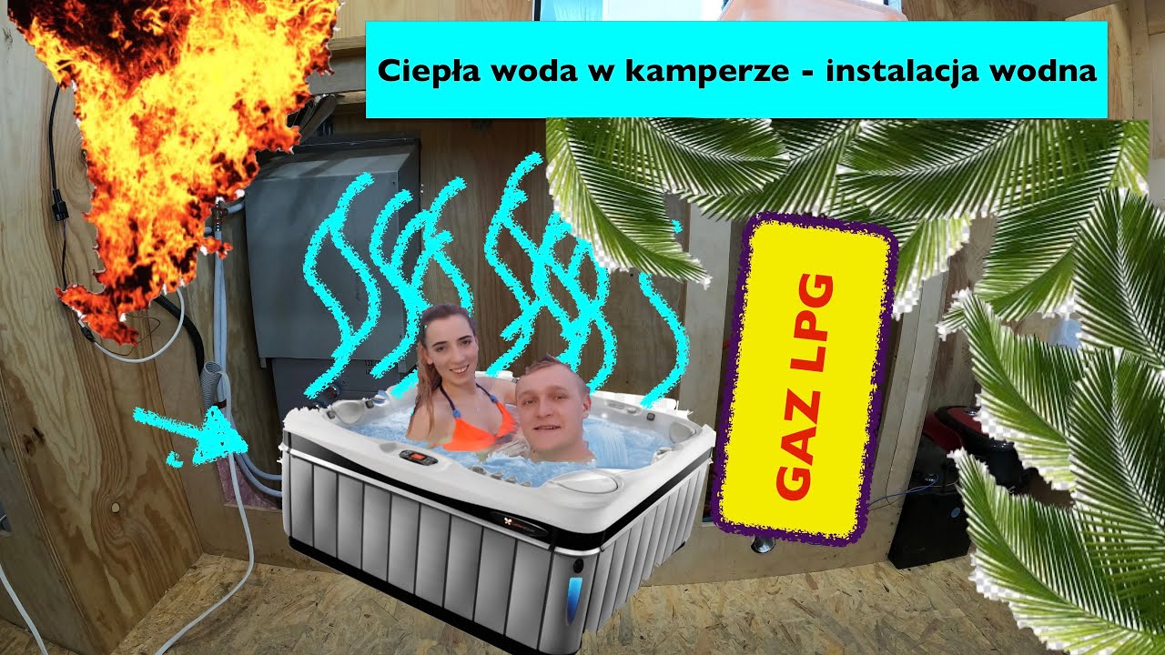 018 Ciepła woda w kamperze instalacja wodna!!