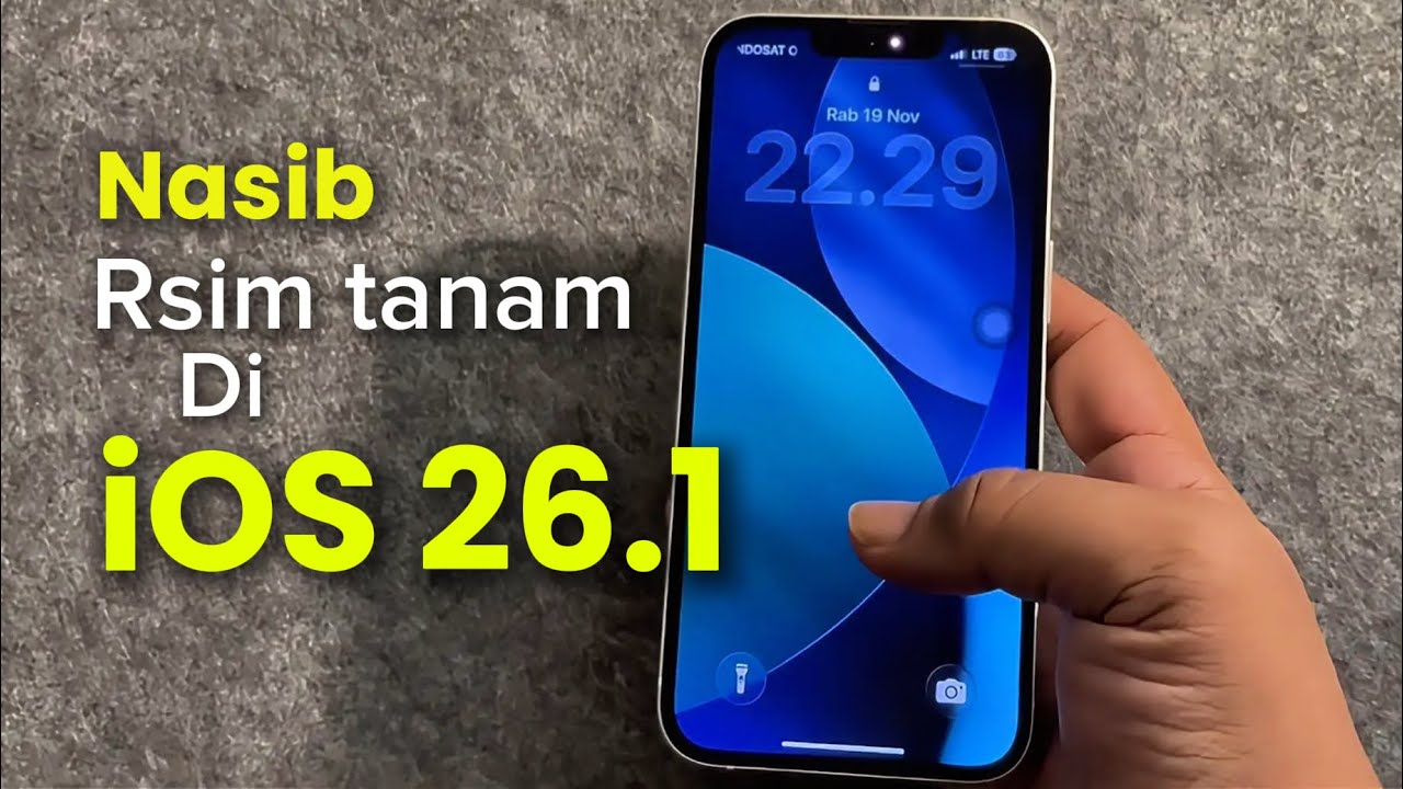 Kondisi Rsim tanam di iOS 26.1 | Sinyal muncul tapi tidak bisa internetan❓