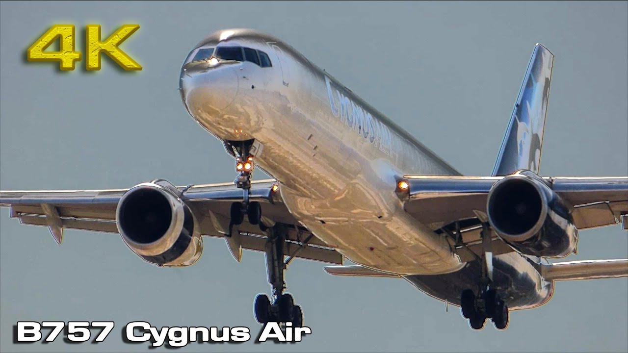 Cygnus Air Boeing B757 at MAD [4K]
