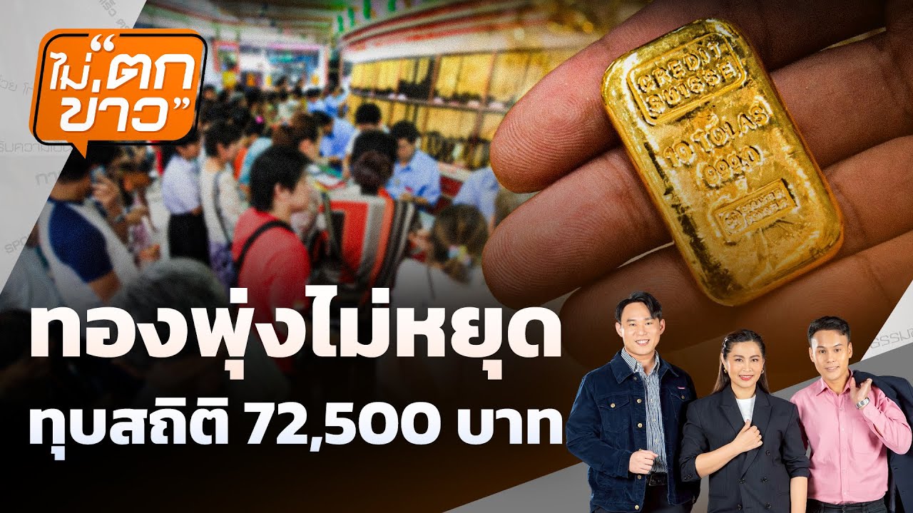 ทองพุ่งไม่หยุด ทุบสถิติ 72,500 บ. | ไม่ตกข่าว | 22 ม.ค. 69